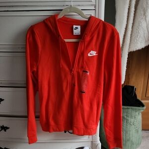 Nike Bright Red Full-Zip Hoodie